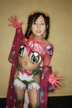 Anime Bodypaint by Makoto Aida