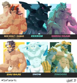 [Voviat] Six Fanarts Challenge NSFW Pack