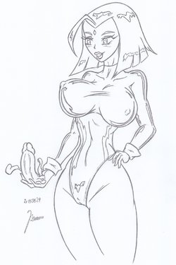 Raven_Teen Titans_ Sketches work_1