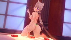 [White] Catwife Pinup (Genshin Impact) [Chinese] [黎欧出资汉化]