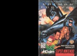 Batman Forever (1995) - SNES Manual