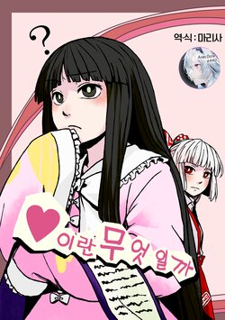 [Shii no Tomoshibi (Kinoko)] Koi to wa Nan zoya | 사랑이란 무엇일까 (Touhou Project) [Korean] [마리사] [Digital]