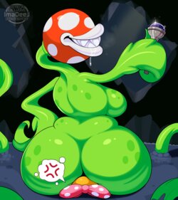 [imadeej] Piranha Plant Facesit (Super Mario)