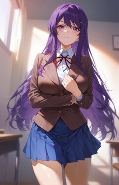 [AI Generated] (ChickenBeautiful) 182.Yuri(DDLC) ドキドキ文芸部【204p】