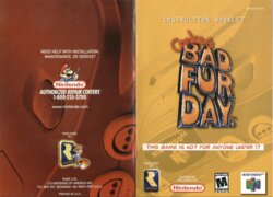 Conker's Bad Fur Day (N64) - game manual