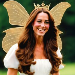 Golden Fairy, Kate Middleton, Ai Generated.