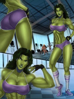 [SunsetRiders7] Shulkie's Workout (The Sensational She-Hulk)
