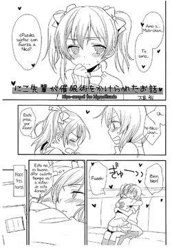 (C86) [Sweet Pea (Ooshima Tomo)] Niko-senpai ga Saiminjutsu o Kerareta Ohanashi | Nico Senpai Was Hypnotized (Love Live!) [Spanish] [LOVELIVER20]