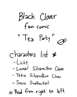 [Kanapai] Black Clover • Tea Party