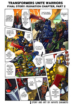 [TRANSFORMERS] ]Unite Warriors Comic Finale (English)