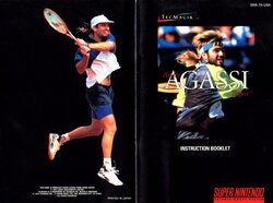 Andre Agassi Tennis (1994) - SNES Manual