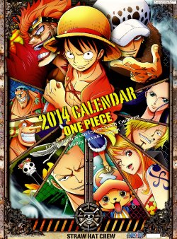 calendario one piece 2014