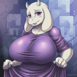 Undertale - Toriel (Predominantly FUTA) ((AI GENERATED))