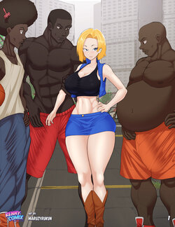 Kenny Comix (Maruzyrukun) Android 18 visits South City - Short Comic