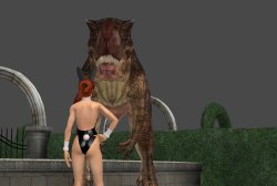 Lara Croft Vs T-Rex (Vore)