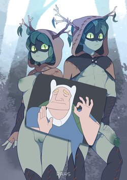 [Ra4s] Huntress Wizard X Finn X Hunter Wizard (Adventure Time)