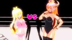 [Tomii] Peach Hime vs Koopa Hime