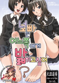[MARUTA-DOJO (MARUTA)] Kimi wa Docchi ni Fumaretai? (Amagami) [Korean] [Project H] [Digital]