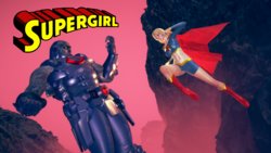 Supergirl vs. Darkseid