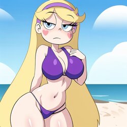 [Cats62] Star Butterfly - Beach Bikini (star vs. the forces of evil) [AI Generated]