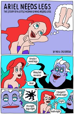 [Neil Cicierega] Ariel Needs Legs Webcomic (Eight Legs, Seven Vagánias)