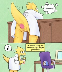 [Perpleon] Alphys Lounging Around + Extra