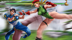 chun li x cammy by coffeebeanbrush