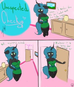 Unespected Checkup and Shower Time with fluffle puff and queen chrysalis