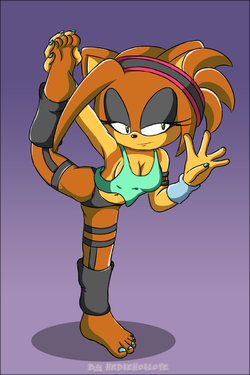 [HedgehogLove] Klara's stretching exercises~ (Sonic The Hedgehog)