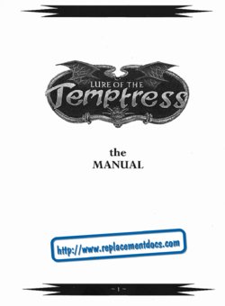 Lure of the Temptress (PC (DOS/Windows)) Game Manual