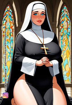 The devotion of a hot nun [AI Generated]