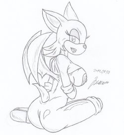 My miny Rouge the Bat_ (sonic) Sketches work_2