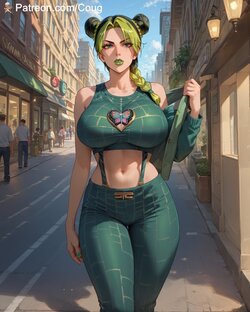 Jolyne Cujoh hentai | JoJo's Bizarre Adventure fan art [AI Generated]