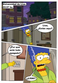 Comic xxx de "Los Simpsons" - Lisa en la universidad (Español)