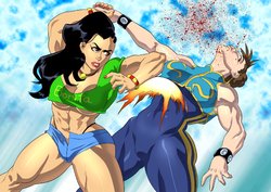 [VanBrand] Laura Matsuda Story Outfit vs Chun-Li Alpha (Street Fighter V)