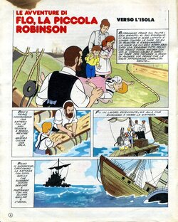 Le avventure di Flo, La Piccola Robinson - Verso l'isola