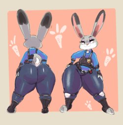 [Kiseff] Judy's Fat Butt (Zootopia)