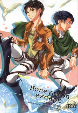 (CCOsaka100) [Makkurona (Makkuro)] Honeymoon escape (Shingeki no Kyojin)