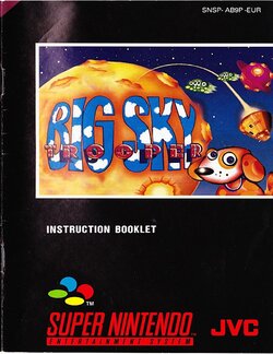 Big Sky Trooper (1995) - SNES Manual