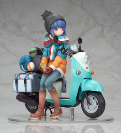 Yuru Camp Rin Shima with Scooter - Figure