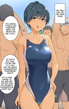 [Wakamatsu] Joshi Buin Hitori dake no Suieibu | The Only Girl on the Swim Team [English]