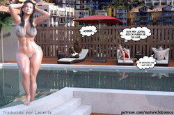 [Mature3DComics] Cuckold Pool Party part [Spanish] [Lanerte]