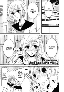 [Kuromame] Memo Hani! Secret Maid 2 [English] {yuriproject}