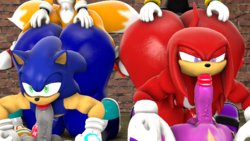 [BlueApple] Sonic and Knuckles' Huge Gay Ass Blowjob (Sonic the Hedgehog)