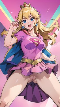 [PykeW] Princess Peach Supergirl Fusion [AI Generated]