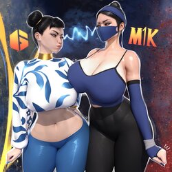 [Popogori] Chun-Li x Kitana (Street Fighter, Mortal Kombat)