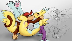 [Ungulatr] Renamon and DIddy Kong (Digimon, Donkey Kong)