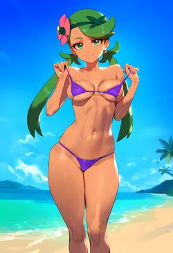 DuroComoLaPiedra - Mallow having fun on the beach (Patreon) (AI Generated)