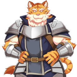 A muscular tiger cuntboy by urakata5x