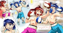 Girl vs Girl Boxing Match 4 by Taiji [CATFIGHT]